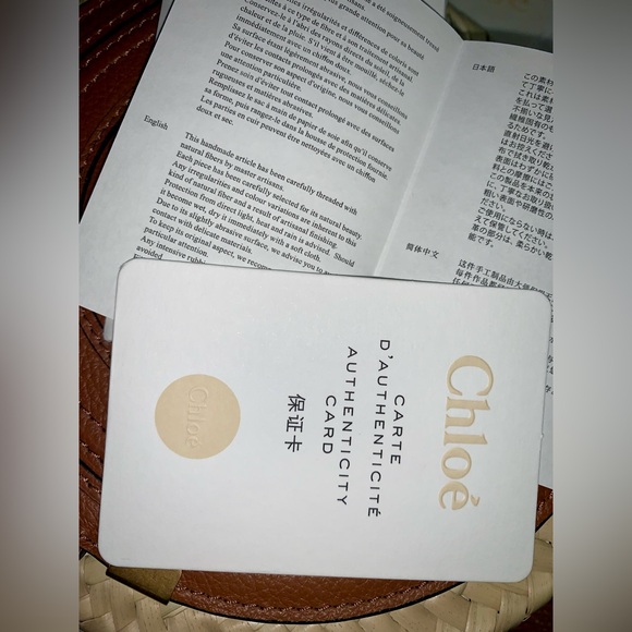 Chloe Marcie Woven Palm Round Crossbody Bag (Tan) - Picture 16 of 16